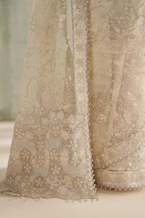 Baroque Embroidered Net Saree  UF-4372