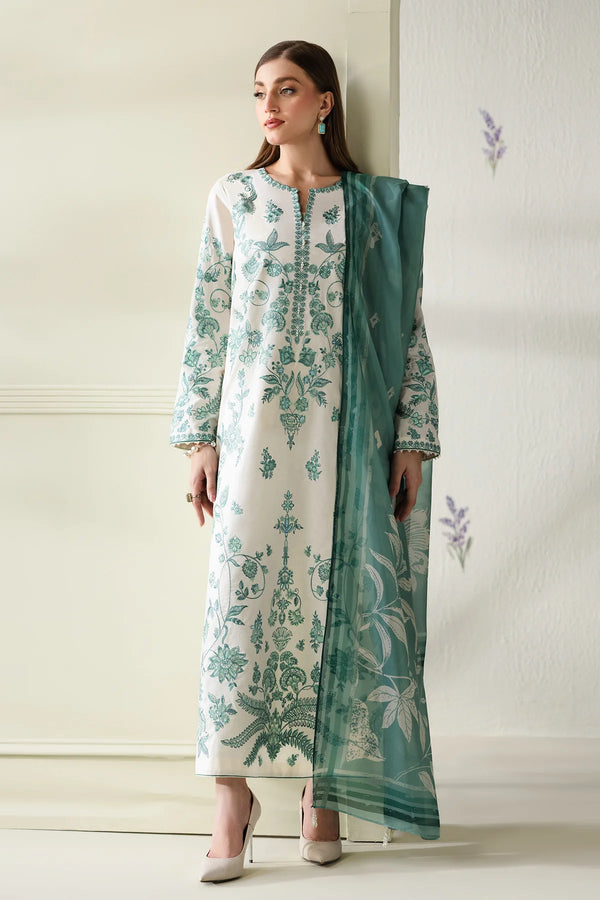 Baroque Embroidered Jacquard Lawn suit UF-4430