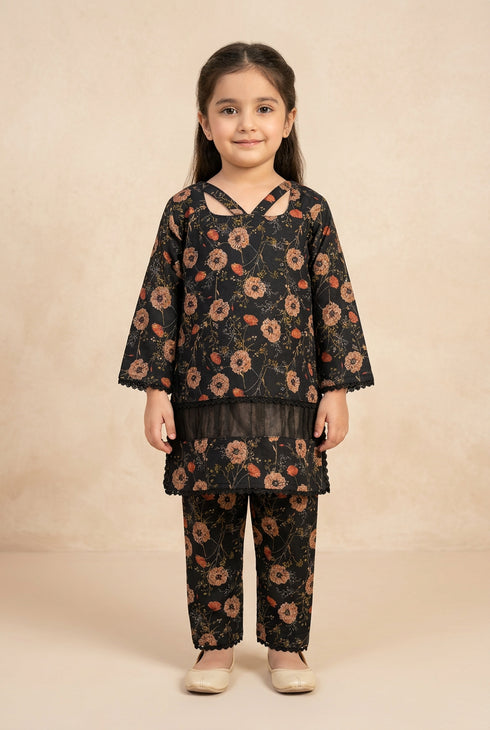 Girls Printed Marina 2PC Suit EN-07