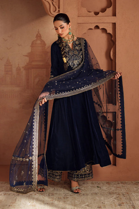 Iznik Embroidered Velvet Suit IV-66