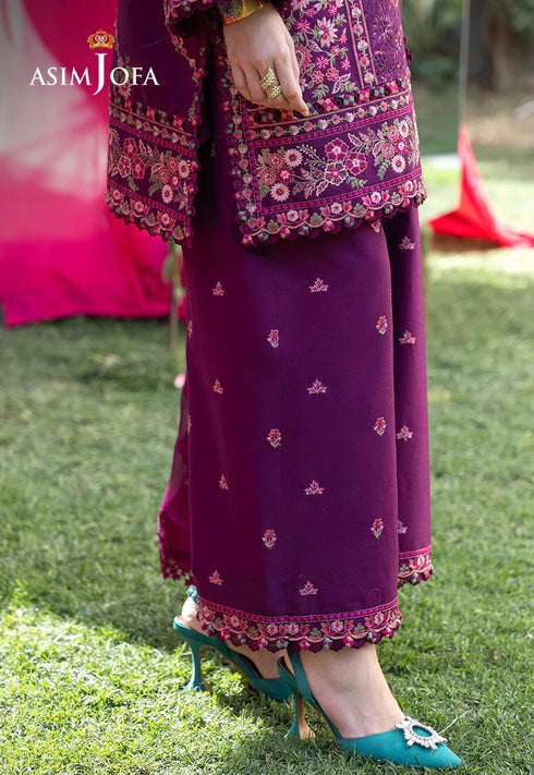 Asim Jofa Embroidered Lawn 3 Pcs Suit AJULW-07