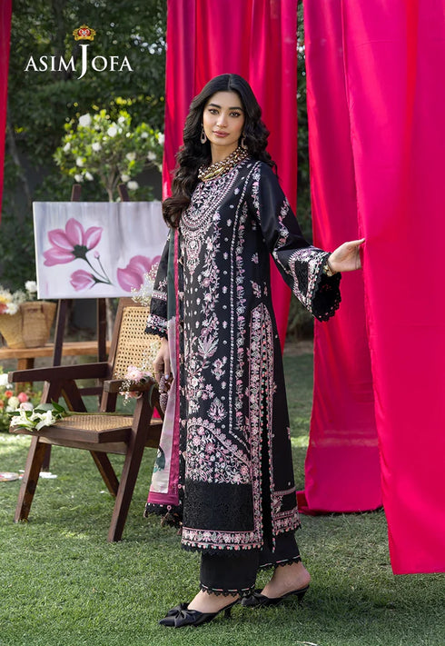 Asim Jofa Embroidered Lawn 3 Pcs Suit AJULW-05