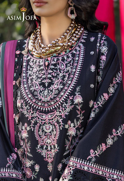 Asim Jofa Embroidered Lawn 3 Pcs Suit AJULW-05