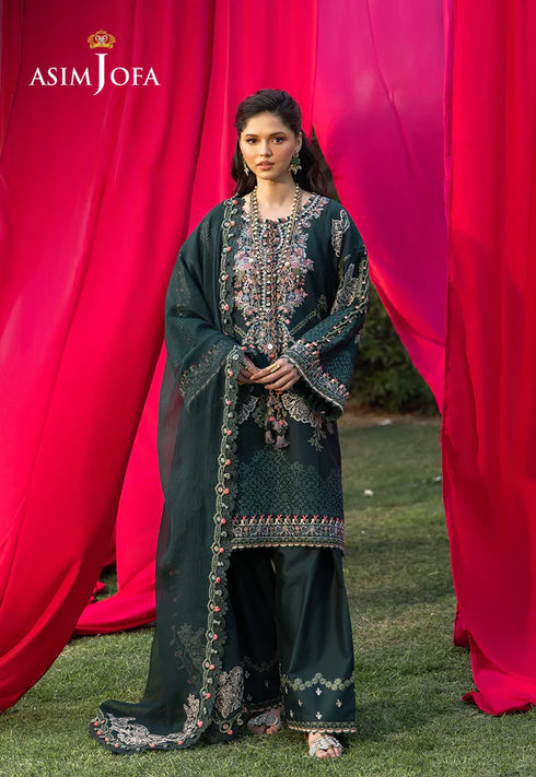 Asim Jofa Embroidered Lawn 3 Pcs Suit AJULW-06