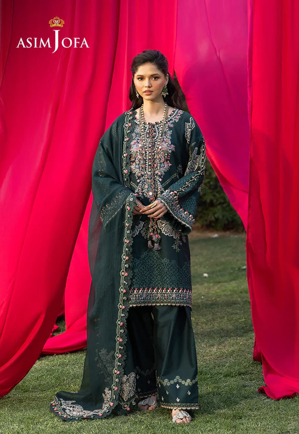 Asim Jofa Embroidered Lawn 3 Pcs Suit AJULW-06