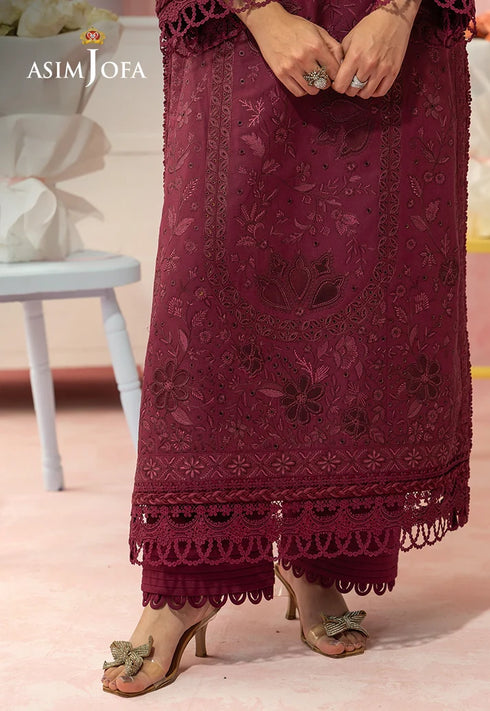 Asim Jofa Embroidered Lawn 3 Pcs Suit AJULW-12
