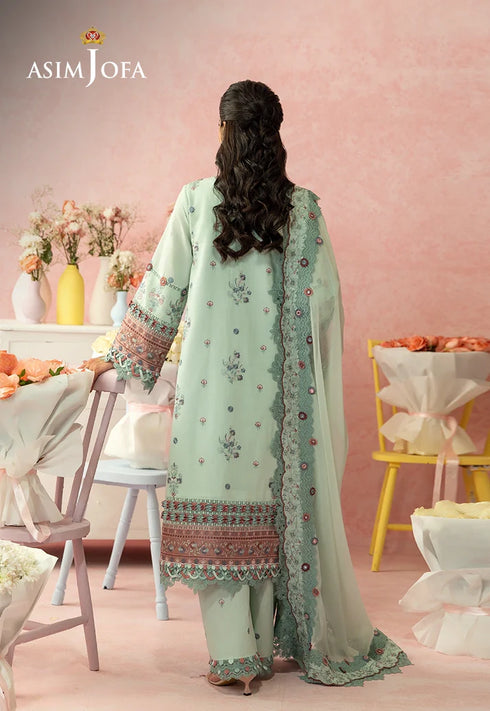 Asim Jofa Embroidered Lawn 3 Pcs Suit AJULW-08