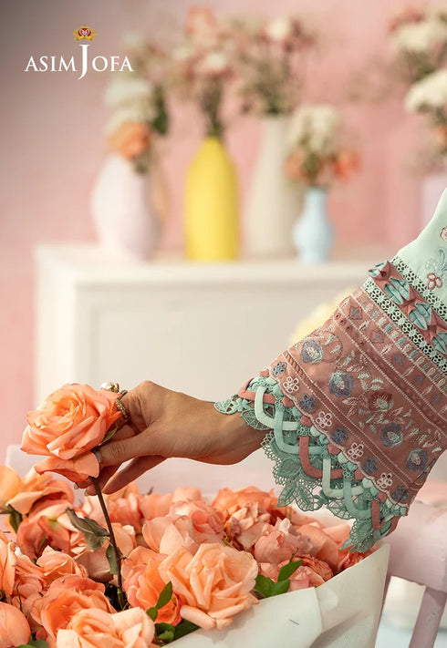 Asim Jofa Embroidered Lawn 3 Pcs Suit AJULW-08