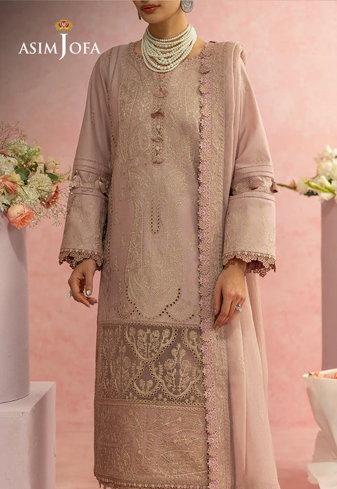 Asim Jofa Embroidered Lawn 3 Pcs Suit AJULW-11