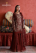 Asim Jofa Embroidered Cotton Silk Suit AJULN-11