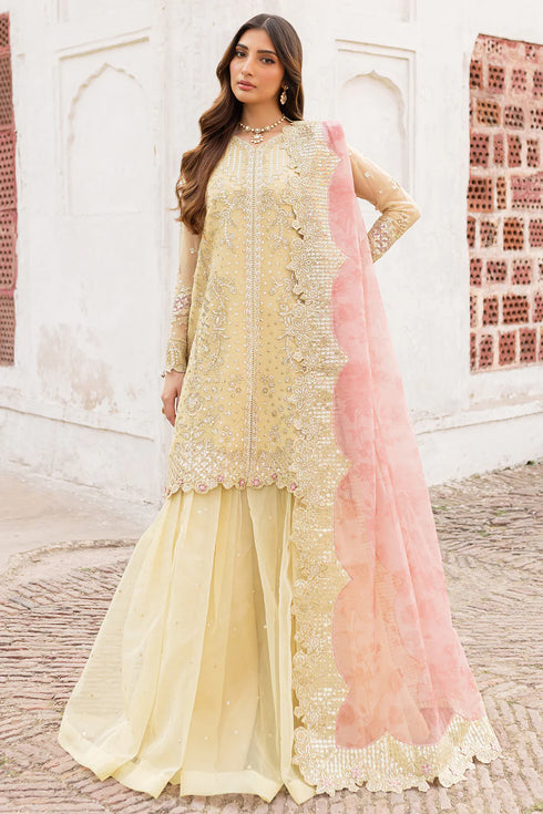 Farasha Chiffon 3 Piece Suit Marigold Bliss