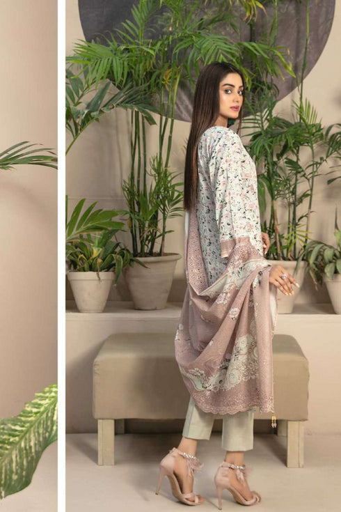 Tawakkal Embroidered Lawn 3 Piece Suit D-8877