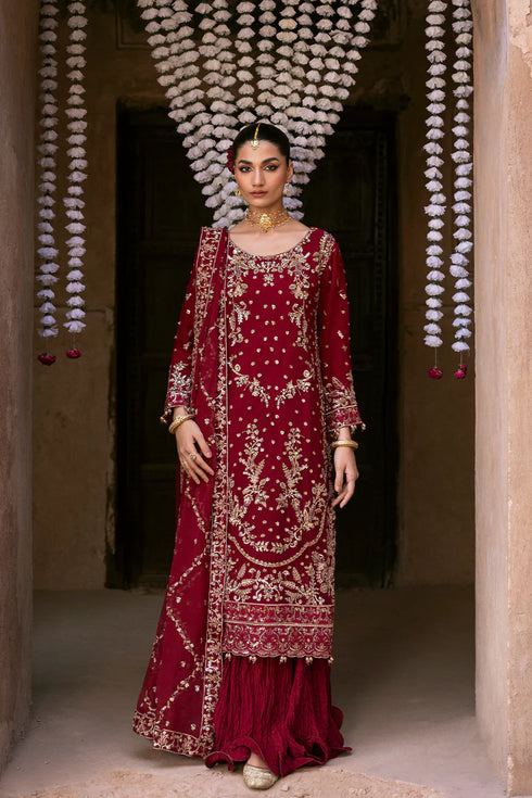 Eman Adeel Embroidered Chiffon Suit ROSMYN