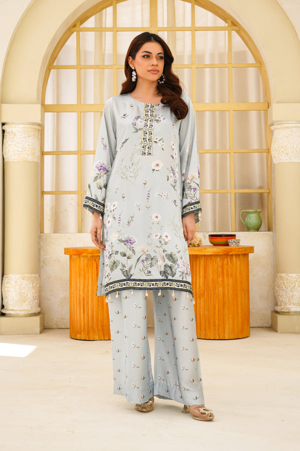 Attire Designer Digital Printed Silk 2PC Suit AD-04