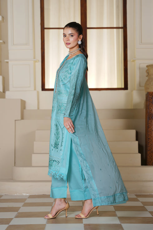 Attire Designer Embroidered Cotton Lawn 3PC Suit AD-30