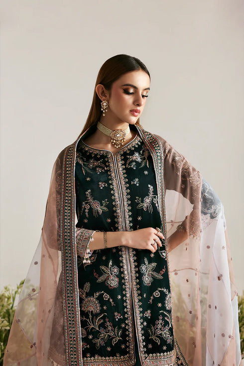 Emaan Adeel Embroidered Velvet Suit MEHRUUNISA