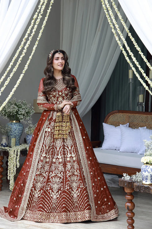 Gulmina Embroidered Chiffon Suit Eshaal