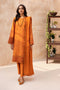 Farasha Embroidered Khaddar 3 Piece Suit Amber