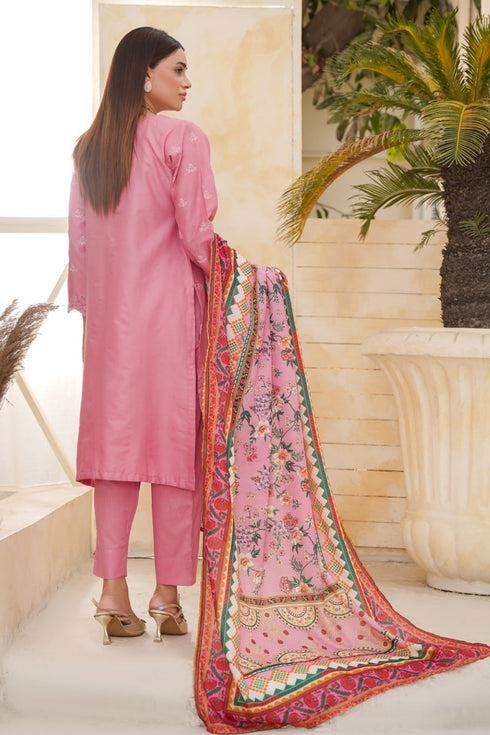 Bin Saeed Embroidered Chickenkari Lawn Suit BS-102