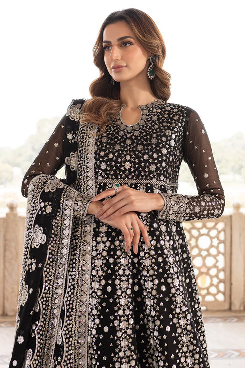 Farasha Chiffon 3 Piece Suit Midnight Orchid