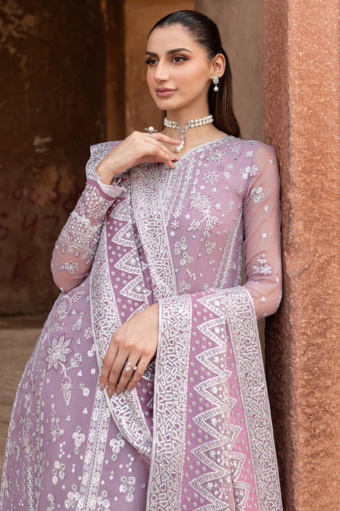 Farasha Chiffon 3 Piece Suit Pastel Mist
