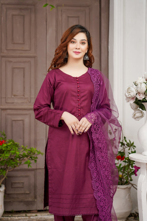 Bin Saeed Lawn 3 Piece BS-61