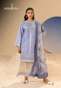 Asim Jofa Printed Embroidered Lawn 3 Pcs Suit AJUBU-13