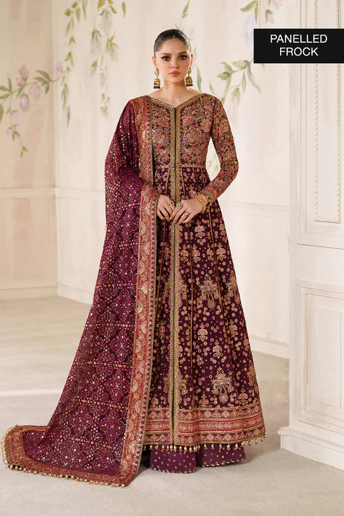 Baroque Embroidered Chiffon Suit CH14-05