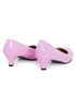 Women Round Toe Kitten Heel Shoes Pink Patent G-20 PLUS