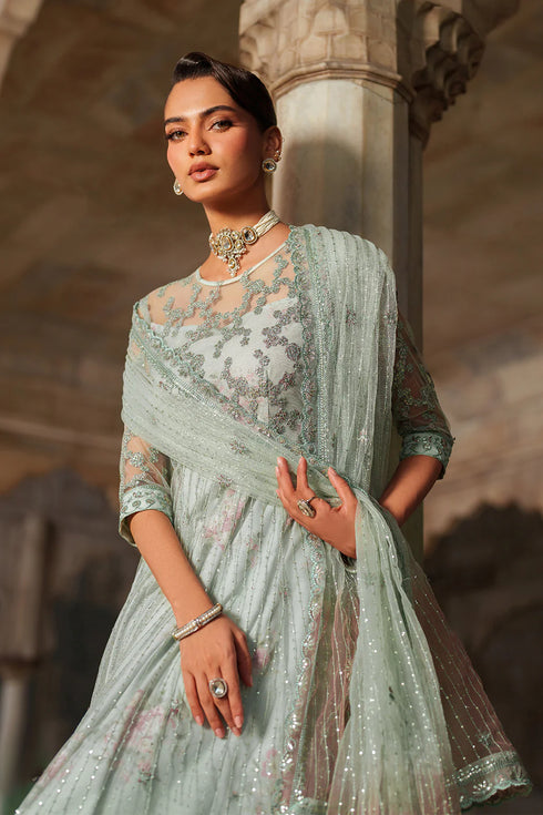 Iznik Embroidered Net Suit UE-553