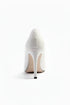 White Matte Drag Queen Pointed Toe Court Shoes – G-924