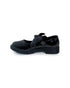 Girls Mary Jane School Shoes with Bow On Strap- Black Patent