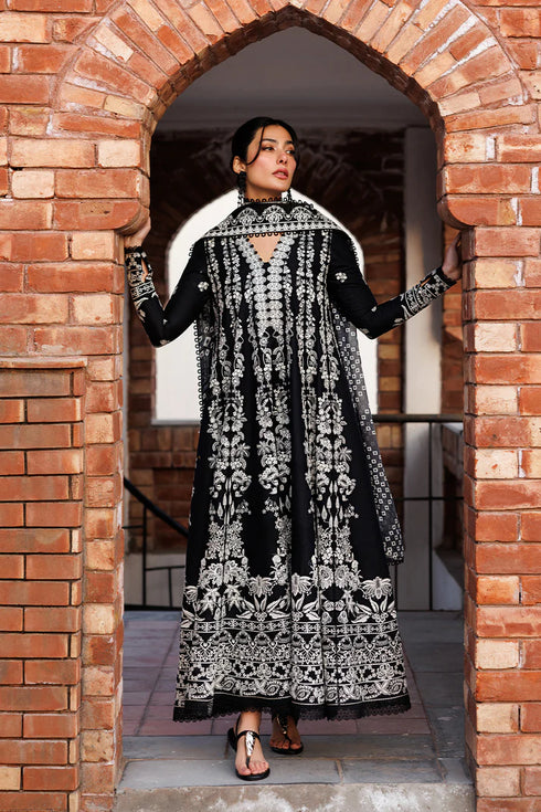 Emaan Adeel Embroidered Lawn Suit MIDNIGHT BLISS