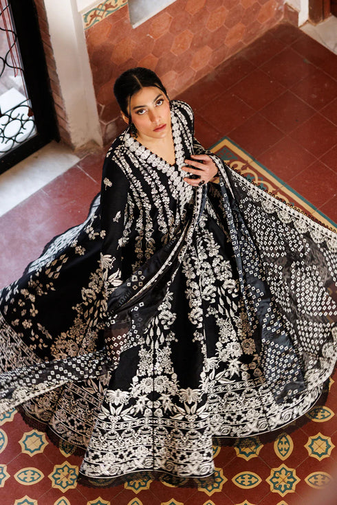 Emaan Adeel Embroidered Lawn Suit MIDNIGHT BLISS