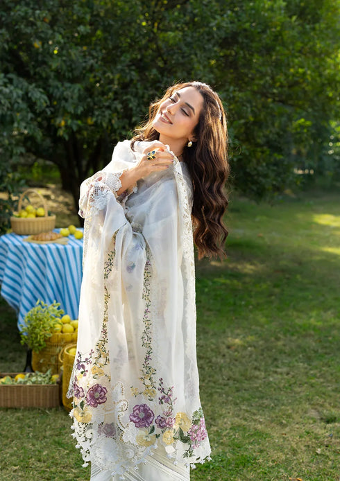 Elaf Embroiderd Lawn Suit ELY-3A PERLE