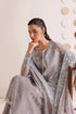 Farasha Embroidered Chiffon Suit Walnut Silk