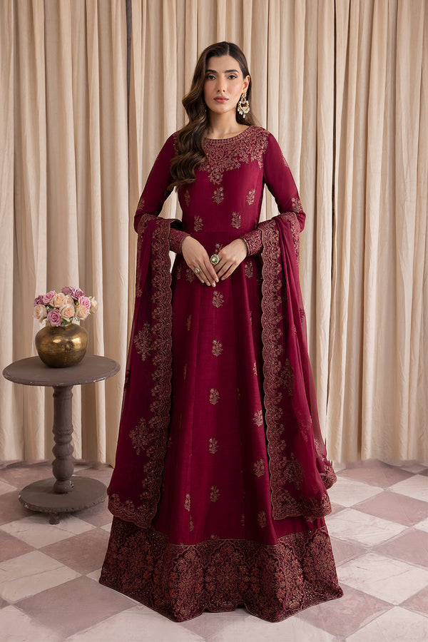 Iznik Embroidered Raw Silk 3 piece suit IRS-03 ELOQUENCE