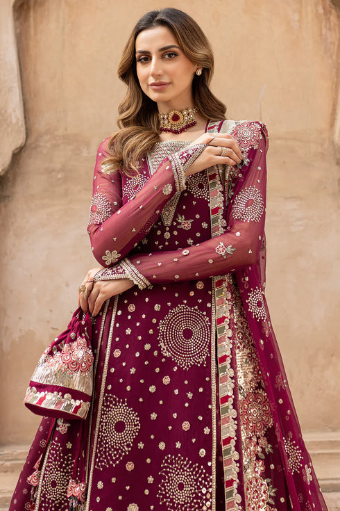 Farasha Chiffon 3 Piece Suit Scarlet Charm