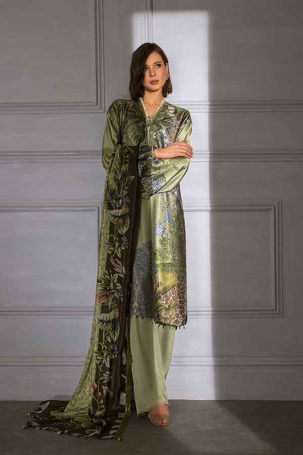 Sobia Nazir Printed Silk 3 Piece suit DESIGN 04