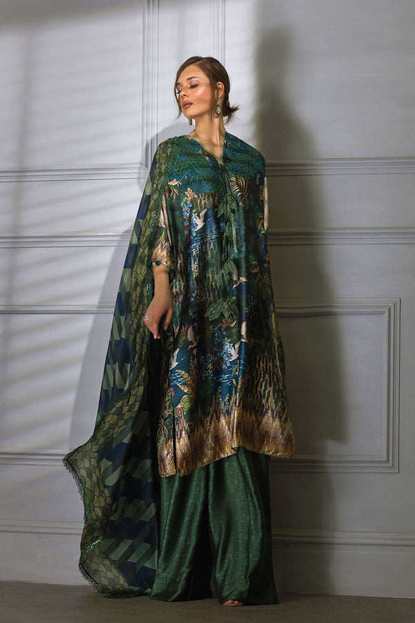 Sobia Nazir Printed Silk 3 Piece suit DESIGN 06