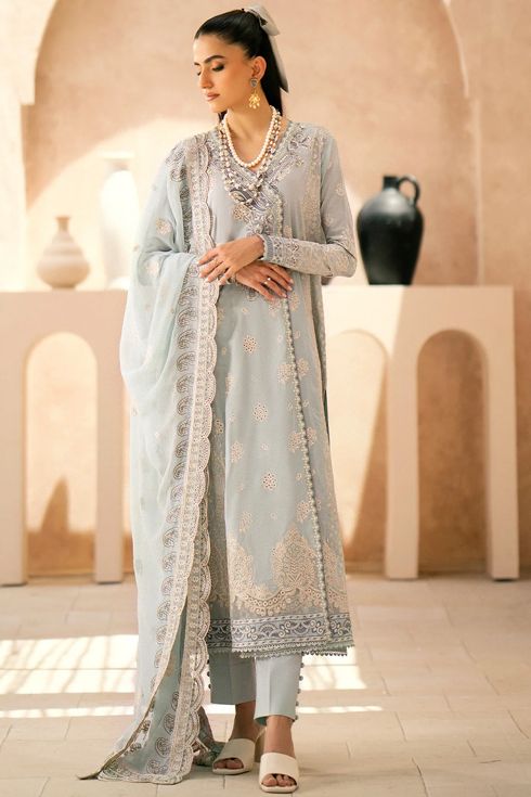 AIK Atelier Embroidered Lawn 3 Piece Suit LOOK 04 B