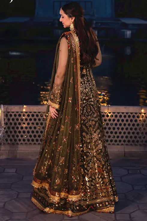 Asim Jofa Net 3 Piece Suit AJCR-09