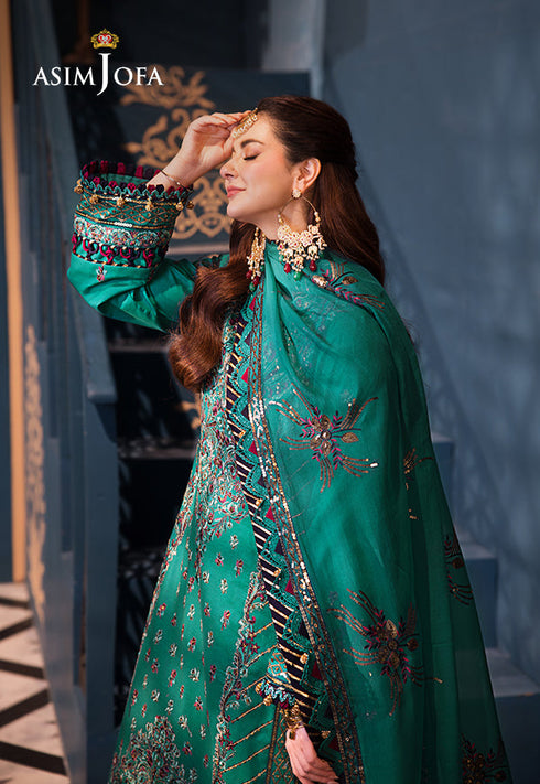 Asim Jofa Embroidered Lawn 3 Piece suit AJFI-20