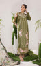Asifa Nabeel Embroidered Lawn 3 Piece suit OLIVE ALV-10