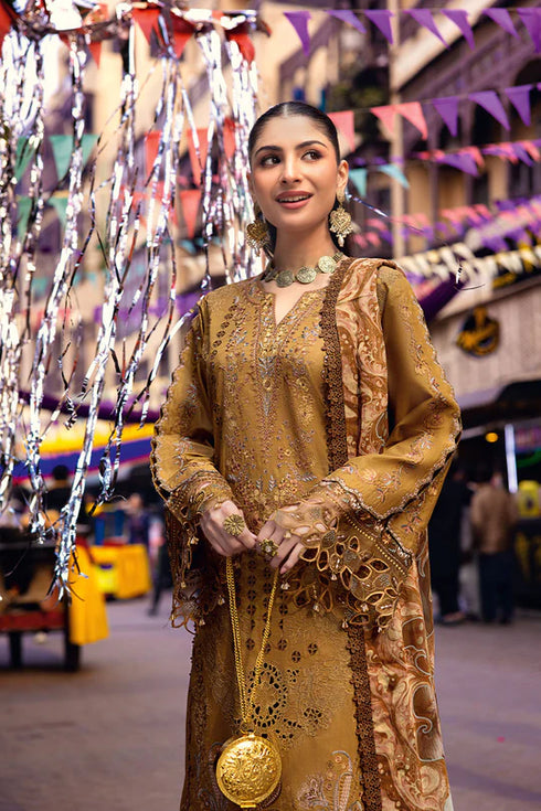 Ramsha Embroidered Lawn 3 Piece suit Z-1103