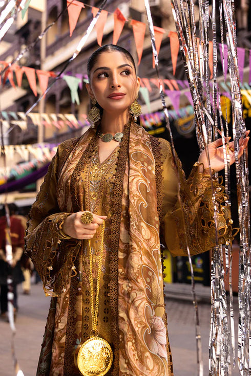 Ramsha Embroidered Lawn 3 Piece suit Z-1103