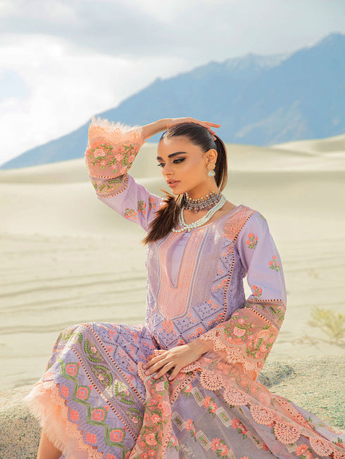 Maryam Hussain Embroidered Lawn 3 piece suit LILY
