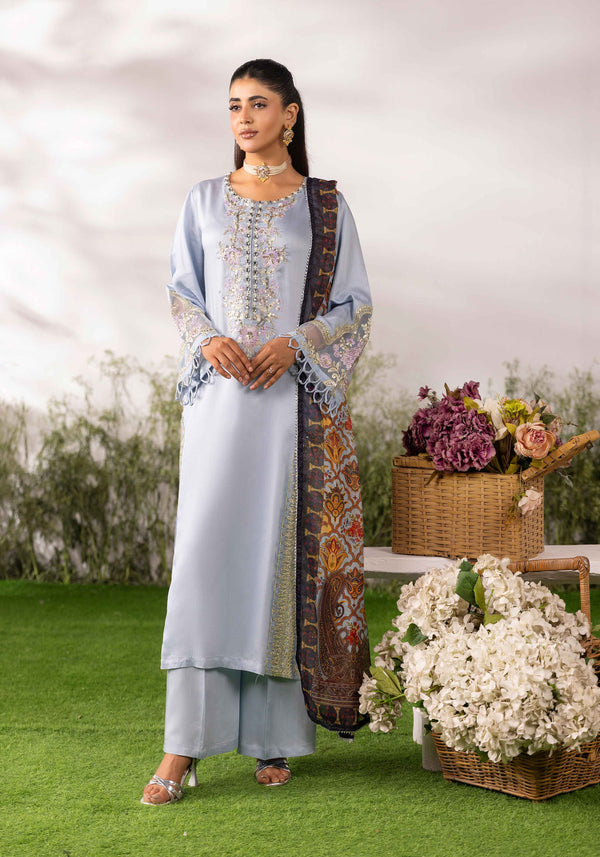 Simrans Embroidered Viscose 3PC Suit SM-23