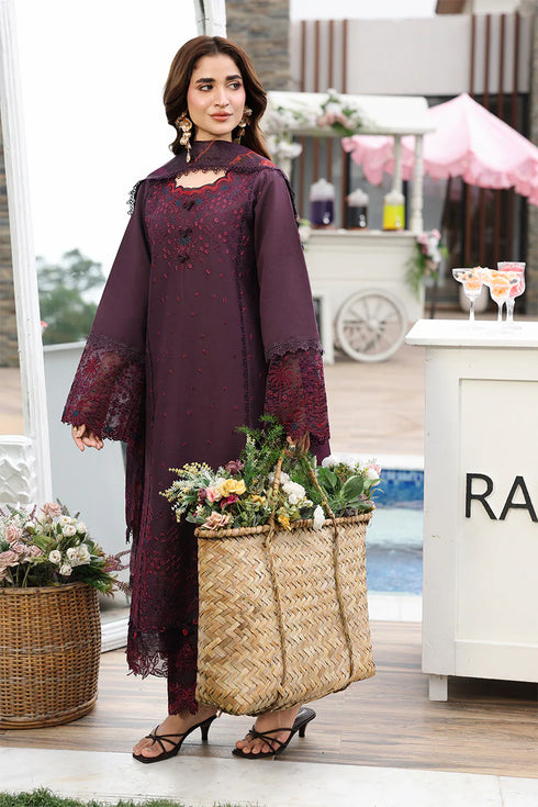 Rang Rasiya Embroidered Lawn suit Arezou