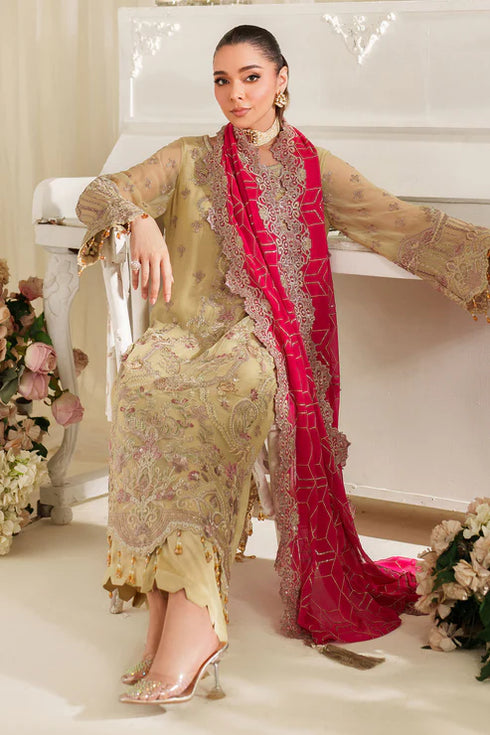 Imrozia Embroidered Chiffon Suit M-95 DHALIA